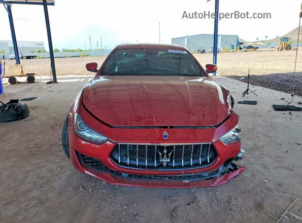 ZAM57YTA6J1296685 2018 MASERATI GHIBLI Красный Вид спереди