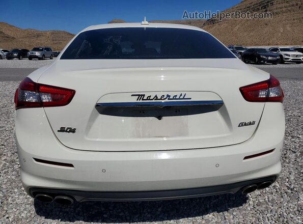 ZAM57YTA7J1292533 2018 MASERATI GHIBLI White Widok z tyłu