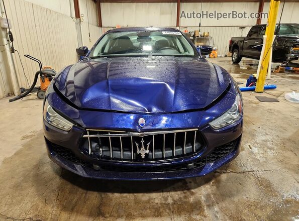 ZAM57YTAXK1313232 2019 MASERATI GHIBLI Blue Front view