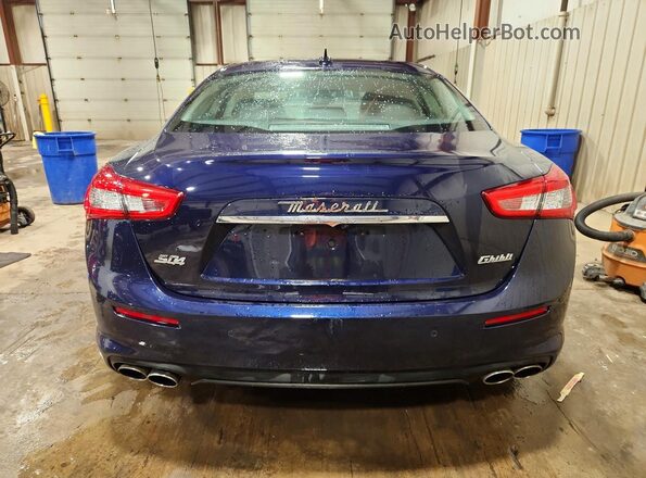 ZAM57YTAXK1313232 2019 MASERATI GHIBLI Blue Rear view
