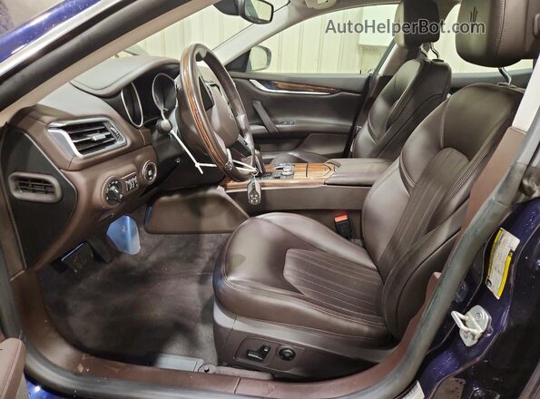 ZAM57YTAXK1313232 2019 MASERATI GHIBLI Blue Front interior view