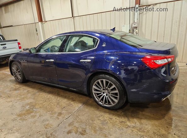 ZAM57YTAXK1313232 2019 MASERATI GHIBLI Blue Rear left