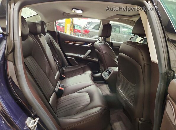 ZAM57YTAXK1313232 2019 MASERATI GHIBLI Blue Rear seats view