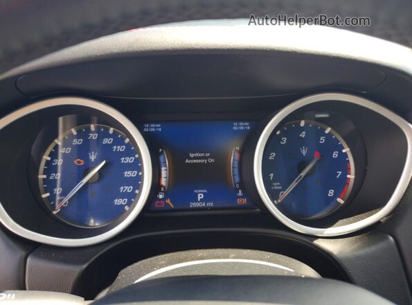 ZAM57YTS3K1315932 2019 MASERATI GHIBLI Black ხელსაწყოთა პანელის ხედი