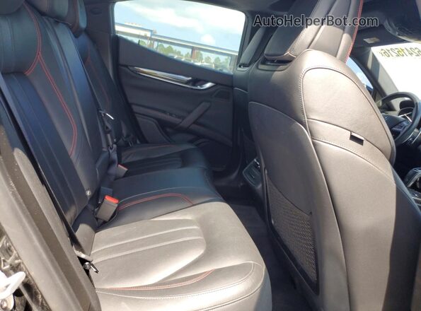 ZAM57YTS3K1315932 2019 MASERATI GHIBLI Black უკანა სავარძლების ხედი