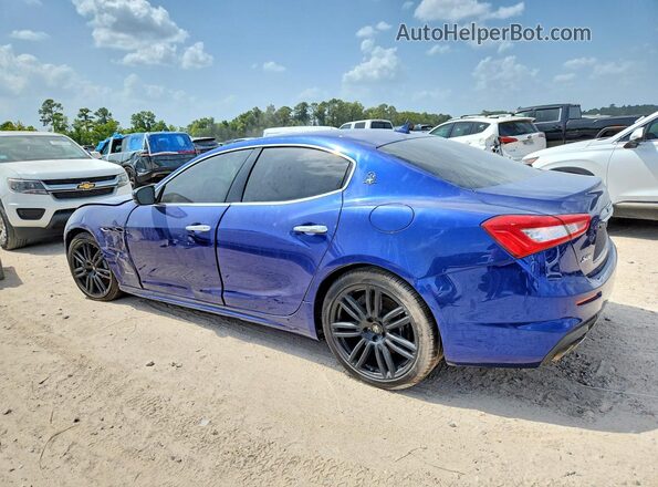 ZAM57YTS8J1290914 2018 MASERATI GHIBLI Blue Rear left