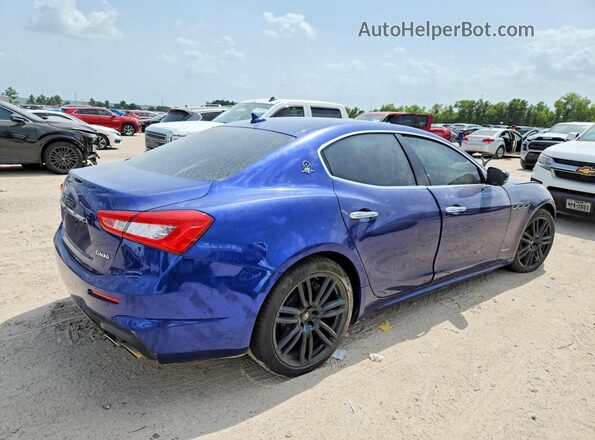 ZAM57YTS8J1290914 2018 MASERATI GHIBLI Blue Front right