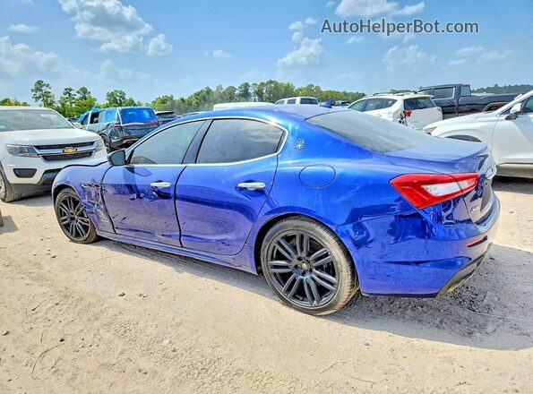 ZAM57YTS8J1290914 2018 MASERATI GHIBLI Blue Rear right