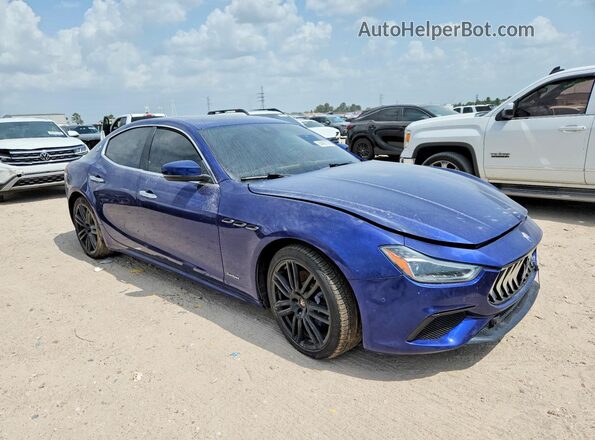 ZAM57YTS8J1290914 2018 MASERATI GHIBLI Blue Rear view