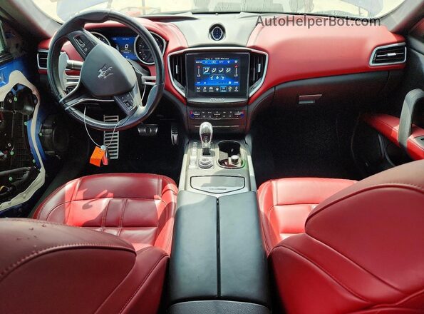 ZAM57YTS8J1290914 2018 MASERATI GHIBLI Blue Rear seats view