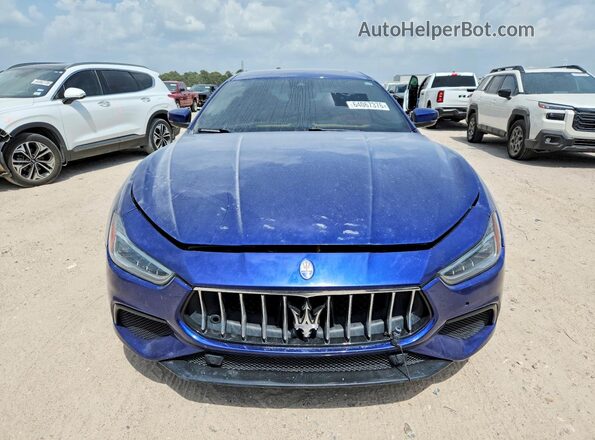 ZAM57YTS8J1290914 2018 MASERATI GHIBLI Blue Front interior view
