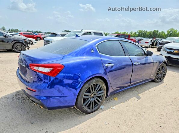 ZAM57YTS8J1290914 2018 MASERATI GHIBLI Blue Front view