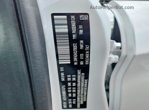 ZARFAEAV2J7583572 2018 ALFA ROMEO GIULIA White 
