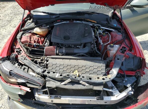 ZARFAEBN7J7581489 2018 ALFA ROMEO GIULIA Red Սալոնի հետևի տեսք