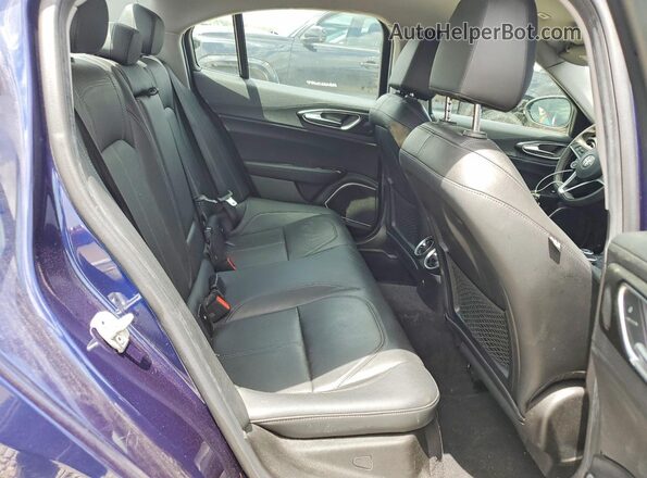 ZARFAEBN9J7583552 2018 ALFA ROMEO GIULIA Blue Rear seats view