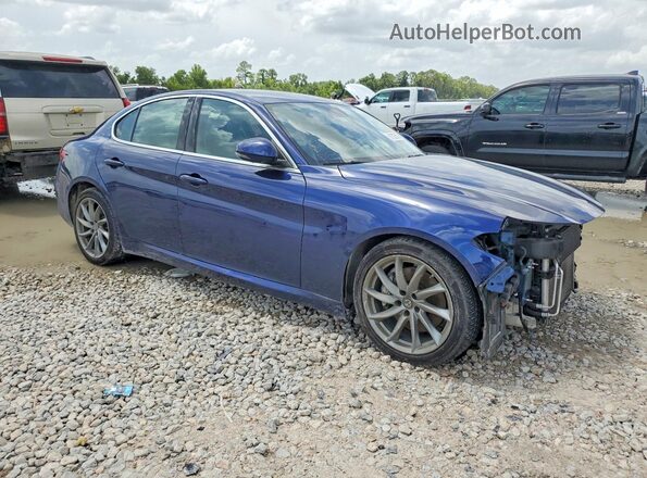ZARFAEBN9J7583552 2018 ALFA ROMEO GIULIA Blue Front right