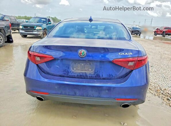 ZARFAEBN9J7583552 2018 ALFA ROMEO GIULIA Blue Rear view