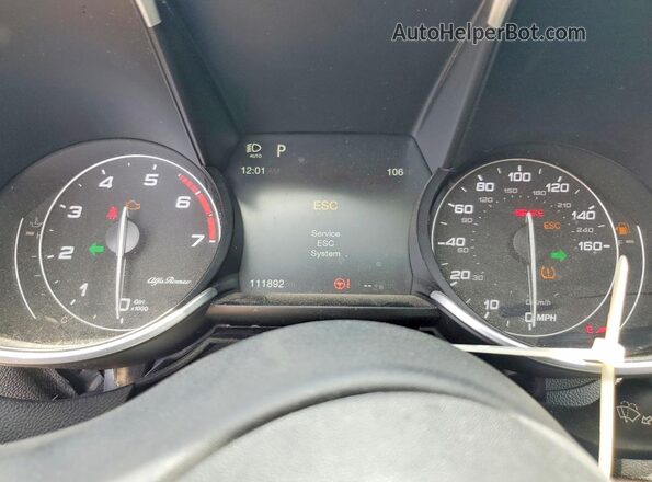 ZARFAECN0H7545054 2017 ALFA ROMEO GIULIA White ხელსაწყოთა პანელის ხედი