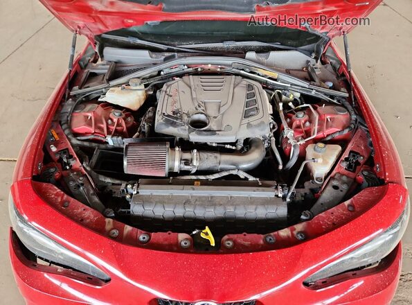 ZARFAECN4J7587801 2018 ALFA ROMEO GIULIA Red უკანა სალონის ხედი