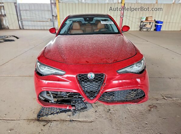 ZARFAECN4J7587801 2018 ALFA ROMEO GIULIA Red წინა ხედი