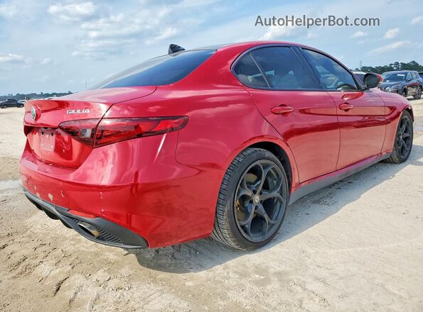 ZARFAECN6J7577478 2018 ALFA ROMEO GIULIA Красный Задняя правая четверть