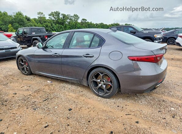 ZARFAECN8J7589597 2018 ALFA ROMEO GIULIA Gray Trasero izquierdo