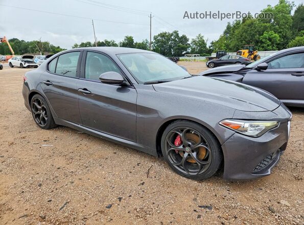 ZARFAECN8J7589597 2018 ALFA ROMEO GIULIA Gray Delantero derecho