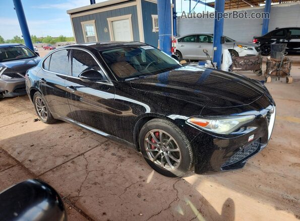 ZARFAEDN2J7570817 2018 ALFA ROMEO GIULIA Черный Передняя правая четверть