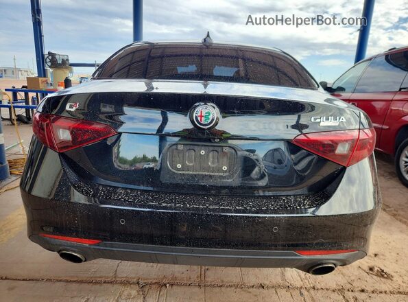 ZARFAEDN2J7570817 2018 ALFA ROMEO GIULIA Черный Вид сзади