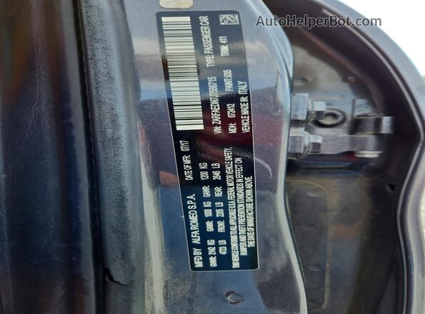 ZARFAEDN7J7566715 2018 ALFA ROMEO GIULIA Gray Engine compartment view
