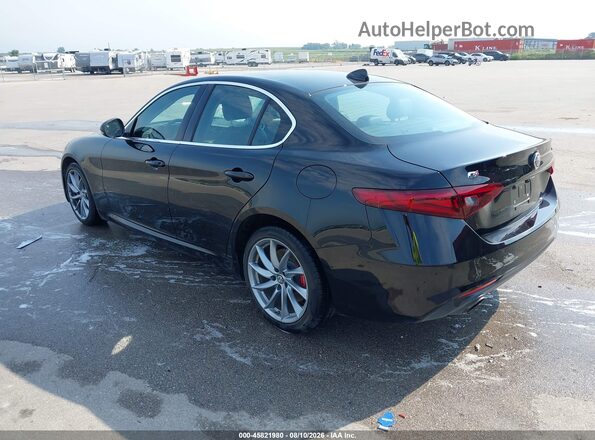 ZARFAEDN8H7541929 2017 ALFA ROMEO GIULIA Black Tył lewy