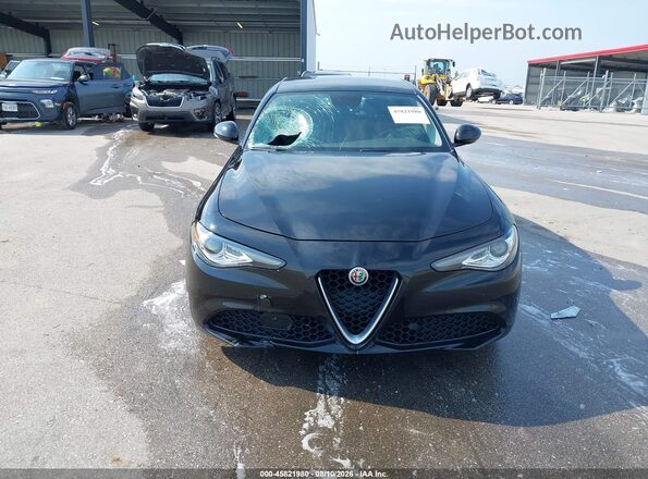 ZARFAEDN8H7541929 2017 ALFA ROMEO GIULIA Black Widok zestawu wskaźników
