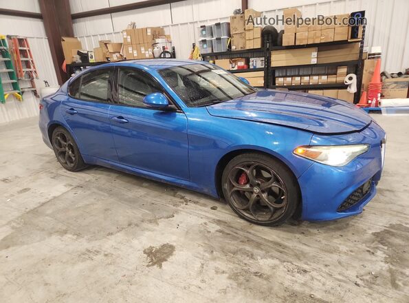 ZARFAEEN4J7579825 2018 ALFA ROMEO GIULIA Blue Вид спереду