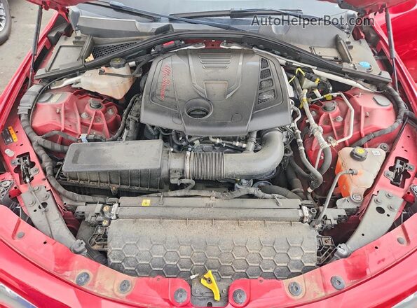 ZARFAEEN4J7580652 2018 ALFA ROMEO GIULIA Red Vista interior trasera