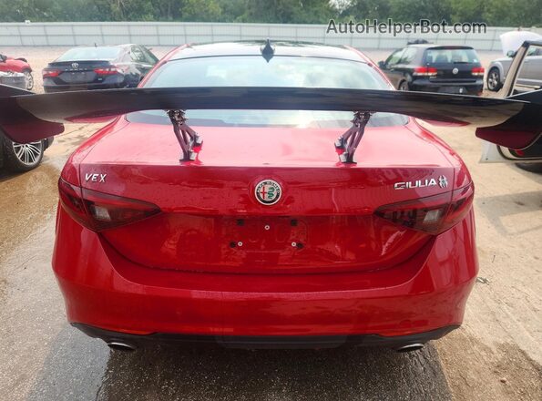 ZARFAMAN0M7641872 2021 ALFA ROMEO GIULIA Red Հետևի տեսք