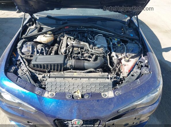 ZARFAMAN2L7637031 2020 ALFA ROMEO GIULIA Blue Вид ззаду