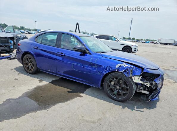 ZARFAMAN2M7647530 2021 ALFA ROMEO GIULIA Blue Передня права чверть