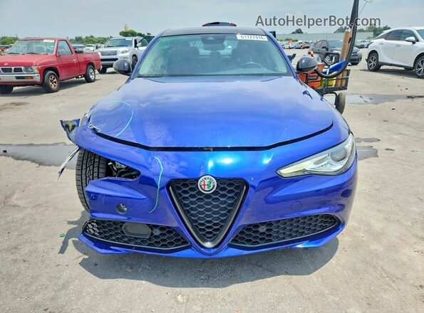 ZARFAMAN2M7647530 2021 ALFA ROMEO GIULIA Blue Вид спереду