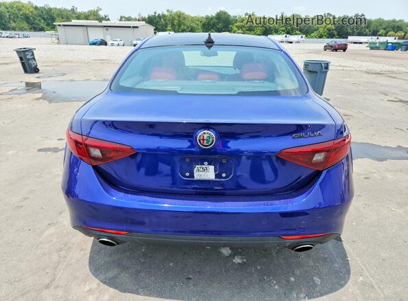ZARFAMAN2M7647530 2021 ALFA ROMEO GIULIA Blue Вид ззаду