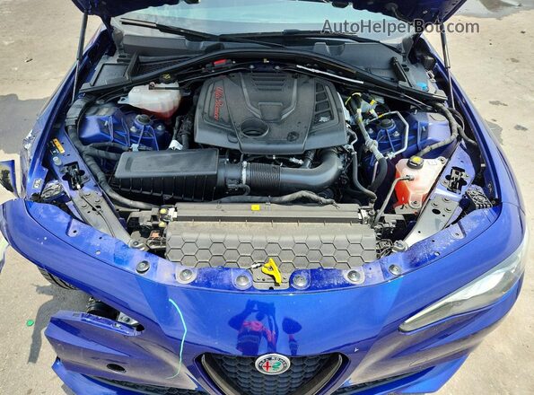 ZARFAMAN2M7647530 2021 ALFA ROMEO GIULIA Blue Вид задньої частини салону