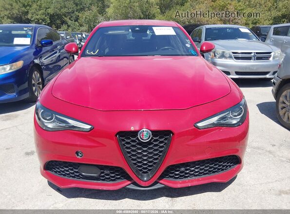 ZARFAMAN6N7660153 2022 ALFA ROMEO GIULIA Red Դիմացի տեսք
