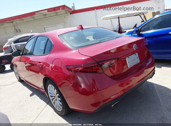 ZARFAMAN6N7660153 2022 ALFA ROMEO GIULIA Red Հետևի ձախ
