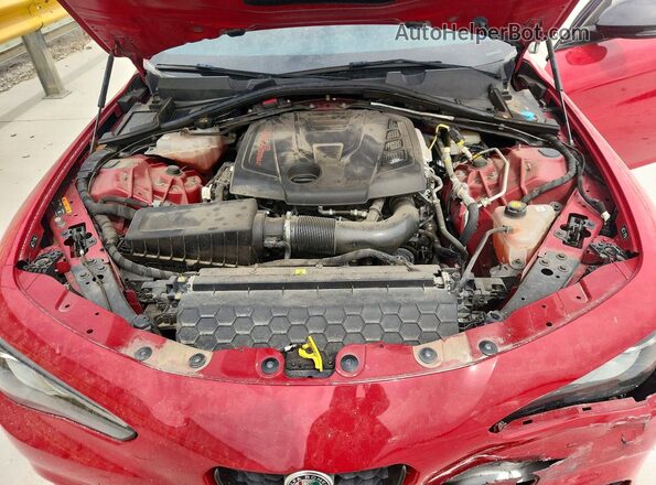 ZARFAMAN9L7632859 2020 ALFA ROMEO GIULIA Red Սալոնի հետևի տեսք