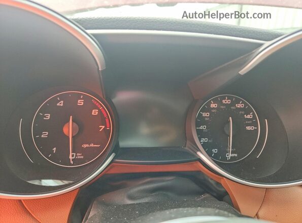 ZARFAMAN9L7632859 2020 ALFA ROMEO GIULIA Red Սարքավորումների վահանակի տեսք