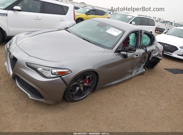 ZARFAMBN2K7605600 2019 ALFA ROMEO GIULIA Gray Передня ліва чверть