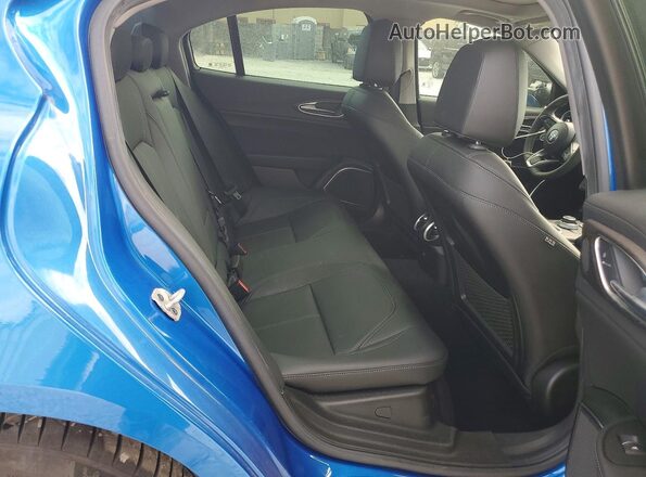 ZARFAMBN7M7649272 2021 ALFA ROMEO GIULIA Blue Rear seats view