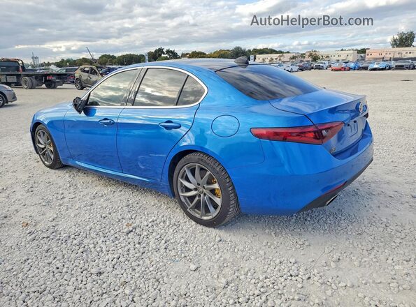 ZARFAMBN7M7649272 2021 ALFA ROMEO GIULIA Blue Rear left