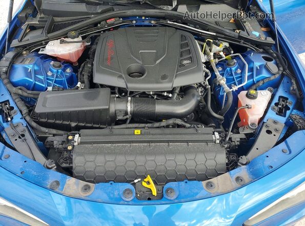 ZARFAMBN7M7649272 2021 ALFA ROMEO GIULIA Blue Rear interior view
