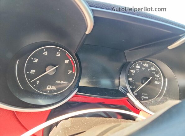 ZARFAMBN8K7612888 2019 ALFA ROMEO GIULIA Charcoal Вид щитка приладів