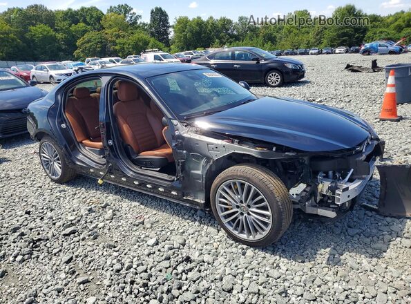 ZARFAMBNXK7612049 2019 ALFA ROMEO GIULIA Black Front right